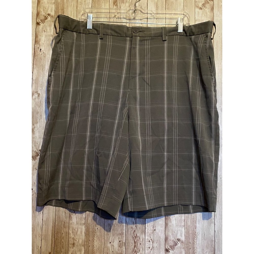 Men's BCG Athletic Gray Plaid Performance Golf Shorts Size 40